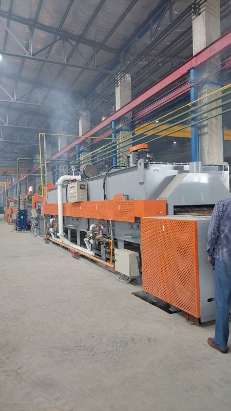 MH MESH BELT TYPE CONTINUOUS  BRIGHT CARBUNIZING AND HARDENING HEAT TREATMENR