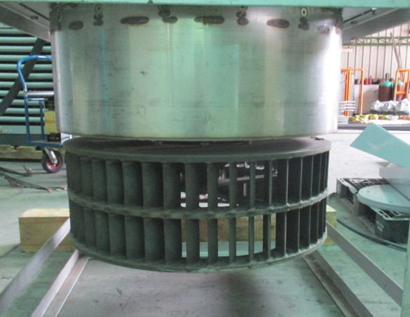 Agitator fan of heat treatment equipment